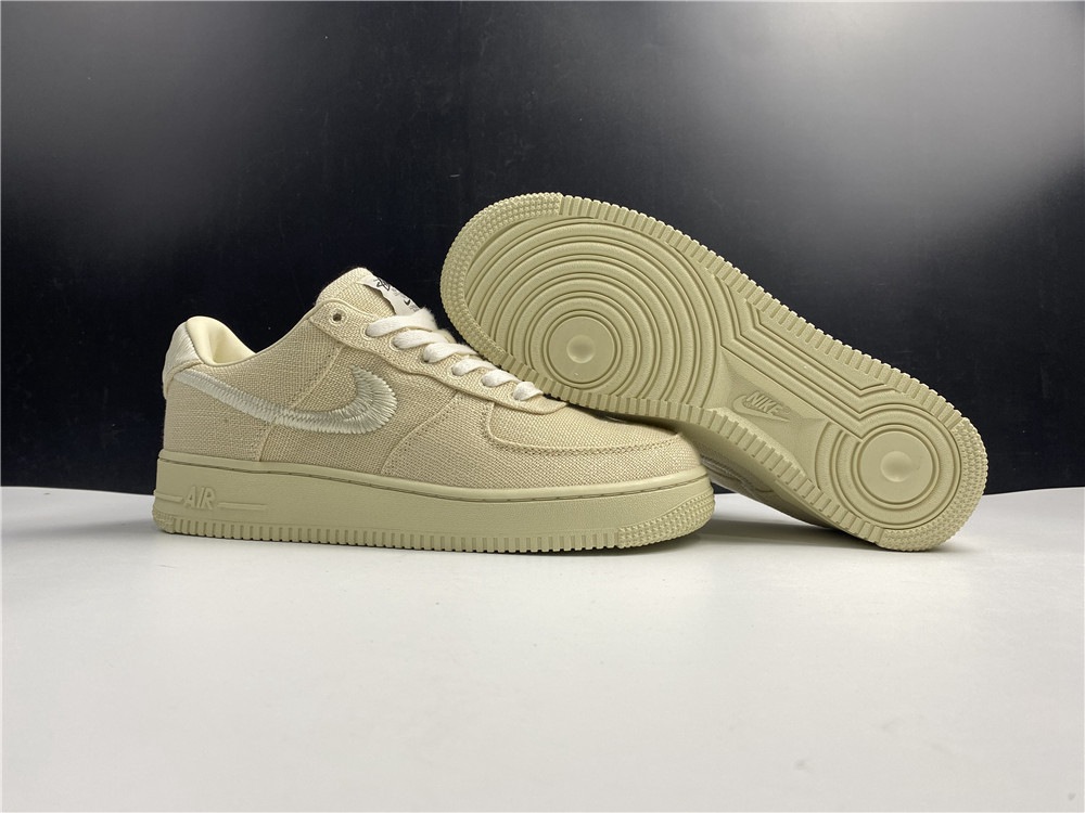 Stussy x Nike Air Force 1 Low Fossil Stone CZ9084-200